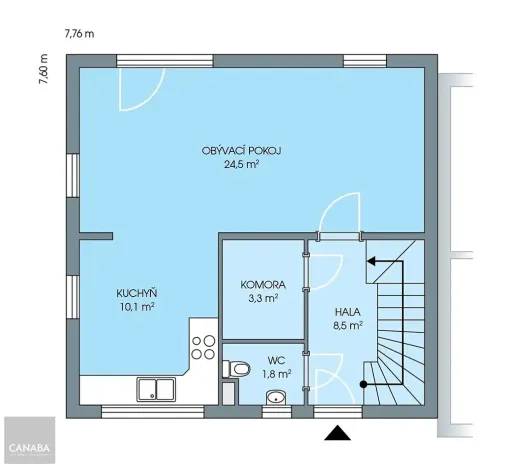 Prodej rodinného domu, Kamenice, 97 m2