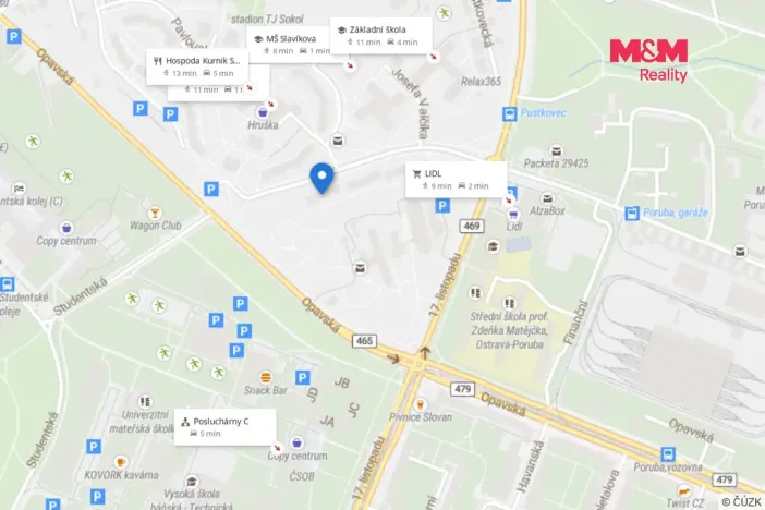 Prodej bytu 2+1, Ostrava - Poruba, Slavíkova, 57 m2