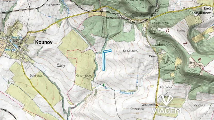 Prodej podílu pole, Mutějovice, 1239 m2